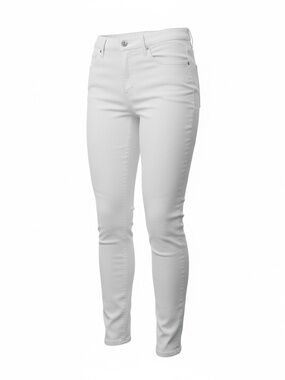 Loft by Ann Taylor Women’s 27/4 Modern Skinny Stretch Leggings White Super Clean